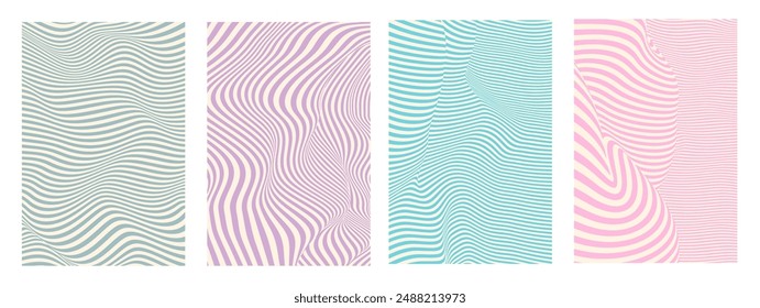 Abstract geometric line background. Futuristic design. Geometric element. Y2k Wave abstract pattern.