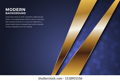 Abstract Geometric Line Background with Gold Glitter Effect. Vector illusratration