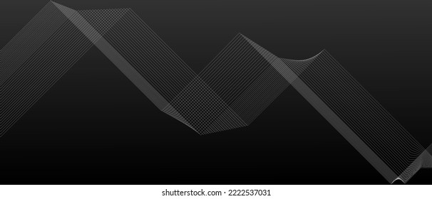Abstract geometric line background. Vector illustration