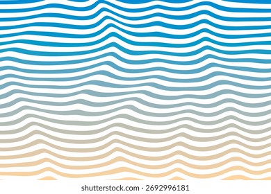 Abstract geometric line background, Water wave, sea wave, Zigzag line. Blue Wave Lines Vector Illustration.