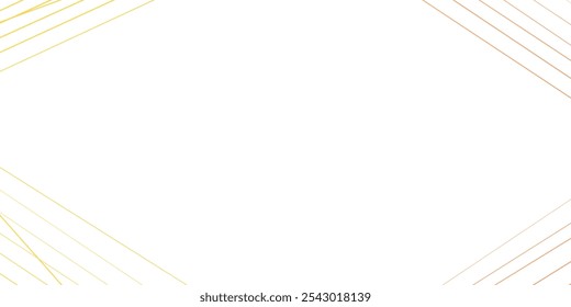 Abstract geometric line background with white and gold element. Abstract modern background. Elegant futuristic design with golden line vector