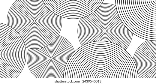 Abstract geometric line circle background