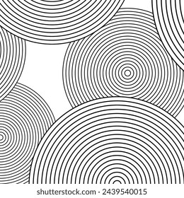 Abstract geometric line circle background