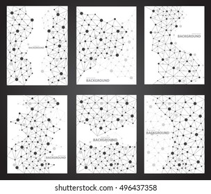 abstract geometric line DNA background