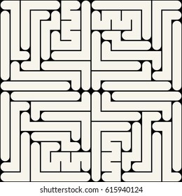 abstract geometric line graphic maze pattern background
