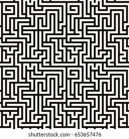 abstract geometric line graphic maze pattern background