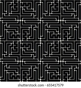 abstract geometric line graphic maze pattern background