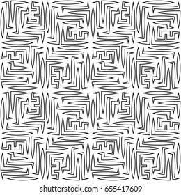abstract geometric line graphic maze pattern background