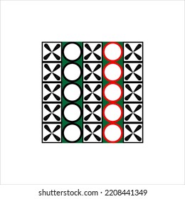 Abstract geometric, line icon vector design template and illustration with editable stroke