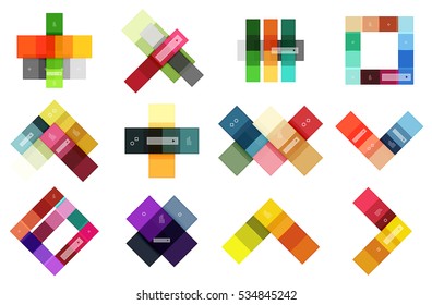 Abstract geometric line infographic templates. Geometric business abstract background for workflow layout, diagram, number options or web design