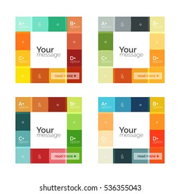 Abstract geometric line infographic templates. Geometric business abstract background for workflow layout, diagram, number options or web design