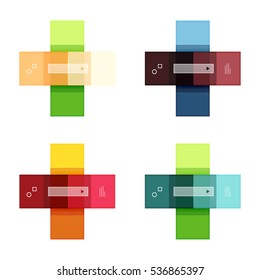 Abstract geometric line infographic templates. Geometric business abstract background for workflow layout, diagram, number options or web design
