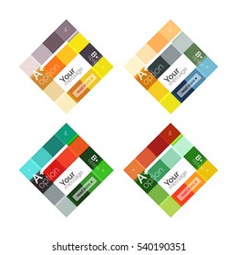 Abstract geometric line infographic templates. Geometric business abstract background for workflow layout, diagram, number options or web design