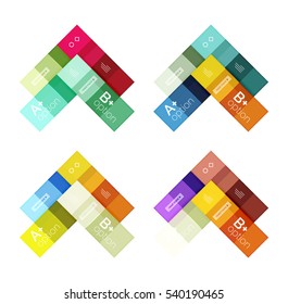Abstract geometric line infographic templates. Geometric business abstract background for workflow layout, diagram, number options or web design