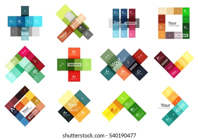 Abstract geometric line infographic templates. Geometric business abstract background for workflow layout, diagram, number options or web design