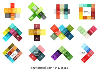 Abstract geometric line infographic templates. Geometric business abstract background for workflow layout, diagram, number options or web design