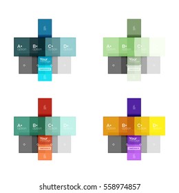 Abstract geometric line infographic templates. Geometric business abstract background for workflow layout, diagram, number options or web design