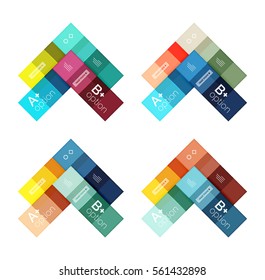 Abstract geometric line infographic templates. Geometric business abstract background for workflow layout, diagram, number options or web design