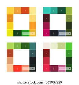 Abstract geometric line infographic templates. Geometric business abstract background for workflow layout, diagram, number options or web design