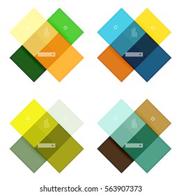 Abstract geometric line infographic templates. Geometric business abstract background for workflow layout, diagram, number options or web design