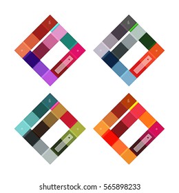 Abstract geometric line infographic templates. Geometric business abstract background for workflow layout, diagram, number options or web design