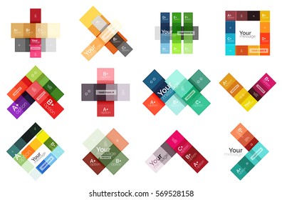 Abstract geometric line infographic templates. Geometric business abstract background for workflow layout, diagram, number options or web design