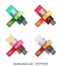 Abstract geometric line infographic templates. Geometric business abstract background for workflow layout, diagram, number options or web design