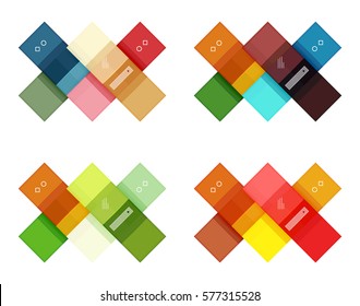 Abstract geometric line infographic templates. Geometric business abstract background for workflow layout, diagram, number options or web design