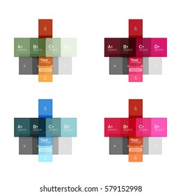 Abstract geometric line infographic templates. Geometric business abstract background for workflow layout, diagram, number options or web design