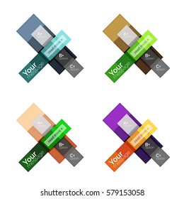 Abstract geometric line infographic templates. Geometric business abstract background for workflow layout, diagram, number options or web design