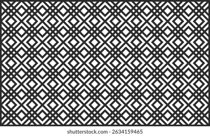 Abstract Geometric Line Mesh Pattern – Modern Monochrome Seamless Design for Decoration and Print