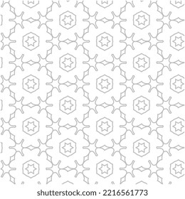 Resumen del patrón de línea geométrica en fondo de fondo de estilo árabe.Ilustración vectorial, patrón transparente.Elementos decorativos y de diseño. Textura lineal repetitiva para embalaje, pancarta, papel pintado.