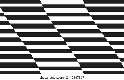Ilustración vectorial de arte de patrón de línea geométrica abstracta