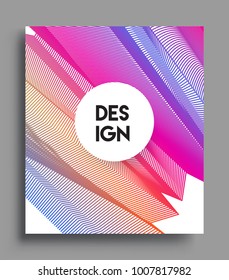 Abstract geometric line pattern background for business brochure cover design. colorful, Applicable for placards, brochures, posters, covers and banners. Vector Design
