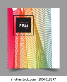 Abstract geometric line pattern background for business brochure cover design. colorful, Applicable for placards, brochures, posters, covers and banners. Vector Design
