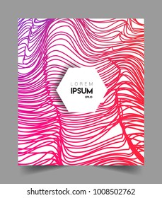 Abstract geometric line pattern background for business brochure cover design. colorful, Applicable for placards, brochures, posters, covers and banners. Vector Design
