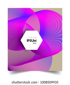 Abstract geometric line pattern background for business brochure cover design. colorful, Applicable for placards, brochures, posters, covers and banners. Vector Design
