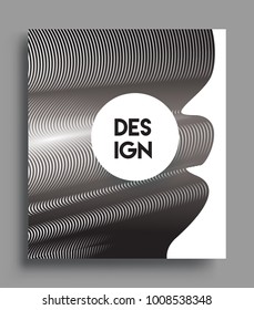 Abstract geometric line pattern background for business brochure cover design. black and white, Applicable for placards, brochures, posters, covers and banners. Vector Design
