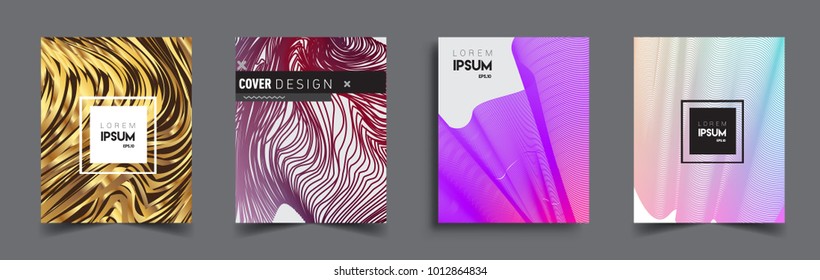 Abstract geometric line pattern background for business brochure cover design. Blue, yellow, red, orange, green, gold, black and white, vector sets of banner poster template

