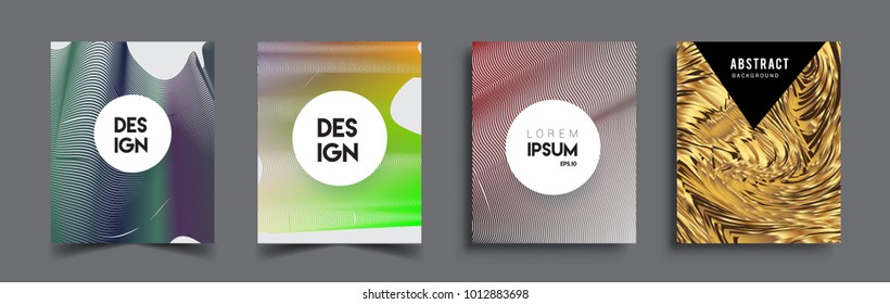 Abstract geometric line pattern background for business brochure cover design. Blue, yellow, red, orange, green, gold, black and white, vector sets of banner poster template

