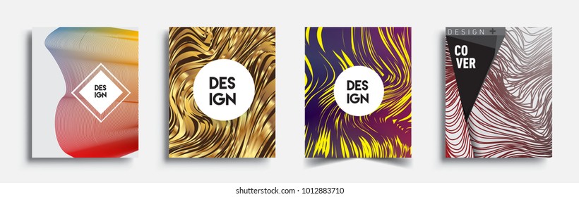 Abstract geometric line pattern background for business brochure cover design. Blue, yellow, red, orange, green, gold, black and white, vector sets of banner poster template

