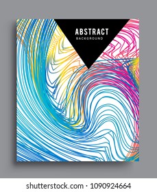 Abstract geometric line pattern background for business brochure cover design. colorful, Applicable for placards, brochures, posters, covers and banners. Vector Design