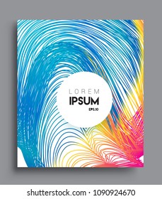 Abstract geometric line pattern background for business brochure cover design. colorful, Applicable for placards, brochures, posters, covers and banners. Vector Design