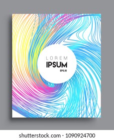 Abstract geometric line pattern background for business brochure cover design. colorful, Applicable for placards, brochures, posters, covers and banners. Vector Design