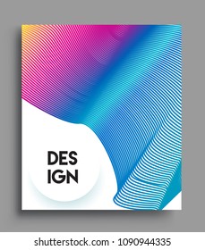 Abstract geometric line pattern background for business brochure cover design. colorful, Applicable for placards, brochures, posters, covers and banners. Vector Design