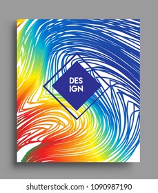 
Abstract geometric line pattern background for business brochure cover design. colorful, Applicable for placards, brochures, posters, covers and banners. Vector Design