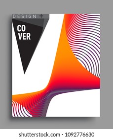 Abstract geometric line pattern background for business brochure cover design. colorful, Applicable for placards, brochures, posters, covers and banners. Vector Design