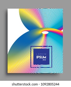 Abstract geometric line pattern background for business brochure cover design. colorful, Applicable for placards, brochures, posters, covers and banners. Vector Design