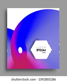 Abstract geometric line pattern background for business brochure cover design. colorful, Applicable for placards, brochures, posters, covers and banners. Vector Design