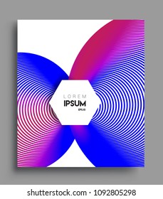 Abstract geometric line pattern background for business brochure cover design. colorful, Applicable for placards, brochures, posters, covers and banners. Vector Design